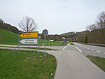 ...den Abzweig nach Bad Adelholzen