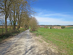 Über einen Feldweg geht es weiter...