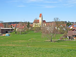 Blick zur Kirche St. Elisabeth