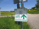 Der Radweg ist bestens beschildert