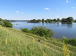 Blick vom Damm auf die Donau
