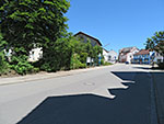 Die ersten Meter der Radtour legen wir in Grafing auf der Bahnhofstraße zurück