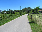 ...und radeln über die Mühlenstraße südwärts