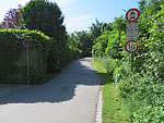 ...und fahren am Ende der Leonhard-Stadler-Straße...