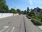 In den Schwabener Weg biegen wir linkshaltend ein...