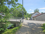 Hier überqueren wir die Traun...