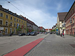 Wir folgen der Hauptstraße durch Fürstenfeldbruck hindurch