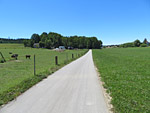 Vor dem Sportheim biegen wir rechts ab