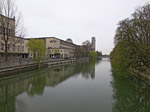 Blick von der Ludwigsbrücke zum Deutschen Museum