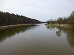 Blick von der Marienklausenbrücke auf die Isar