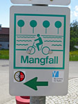 Beschilderung des Mangfall-Radwegs