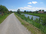 Die meiste Zeit kann man auf Radwegen...