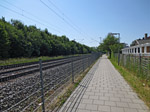 In Unterhaching folgen wir ein kurzes Stück den Gleisen