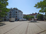Der Rathausplatz in Unterhaching