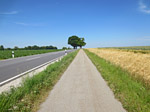 ...erreichen wir die Taufkirchener Straße und radeln aus Erding hinaus