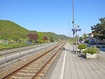 Am Bahnhof in Marktl endet unsere Radtour