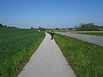 ...und kommen später wieder zurück zur Landstraße, ...