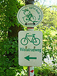 Die Beschilderung des Vilstalradwegs