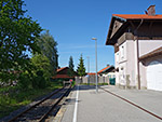Der Bahnhof in Waging am See