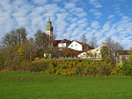 Blick zum Heiligen Berg mit der Klosterkirche